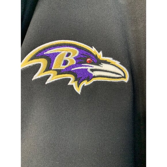 Baltimore Ravens Spelled Out NFL Jacket XL Black & Purple Polyester NWT 7226 - Picture 4 of 11